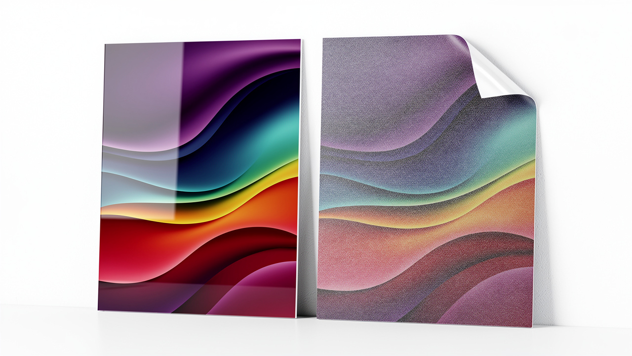 Acrylic versus vinyl sign board quality side-by-side comparison