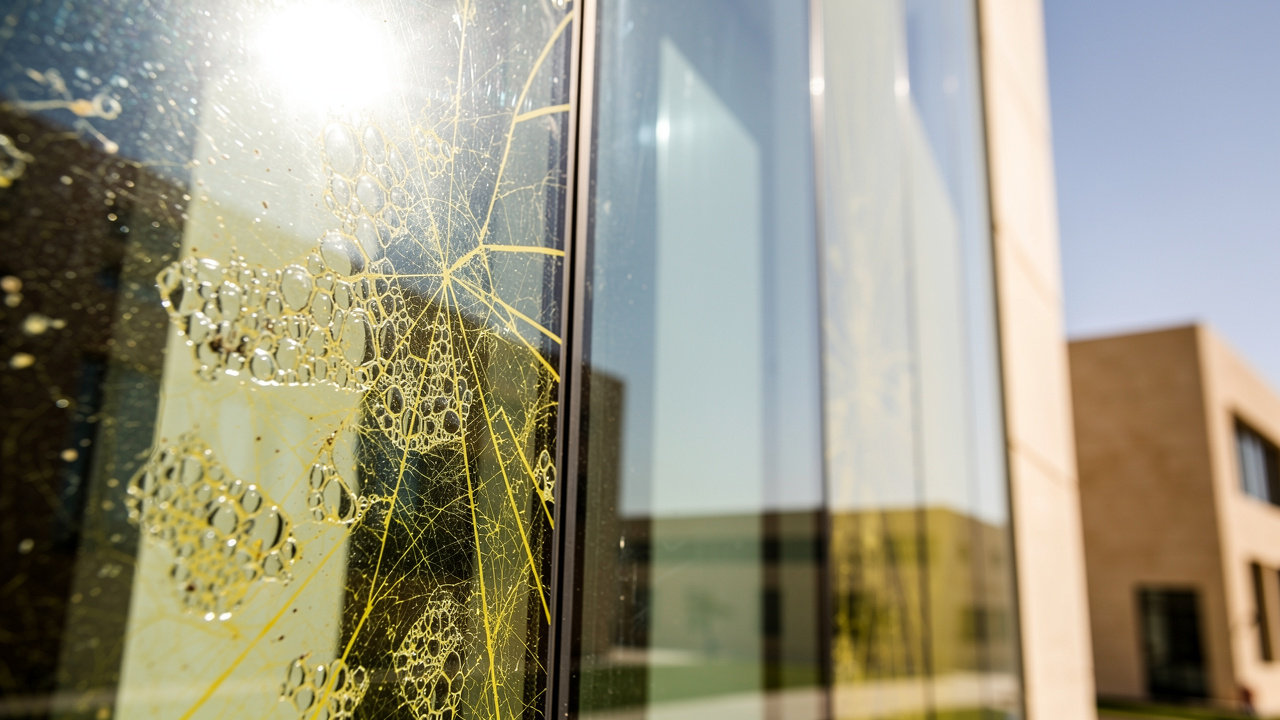 UV-printed glass panel versus peeling vinyl film in Dubai heat